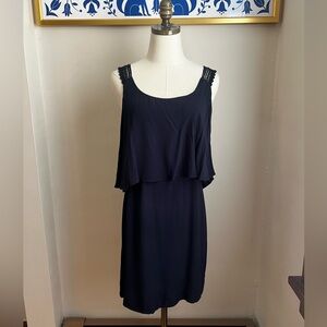 Anthropologie Maeve Tisana Crochet Strap Shift Dress- Size 4